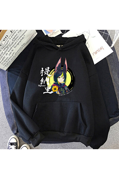 Tarzsokak Jocul Tighnari negru unisex Genshin Impact Harajuku estetic confort...