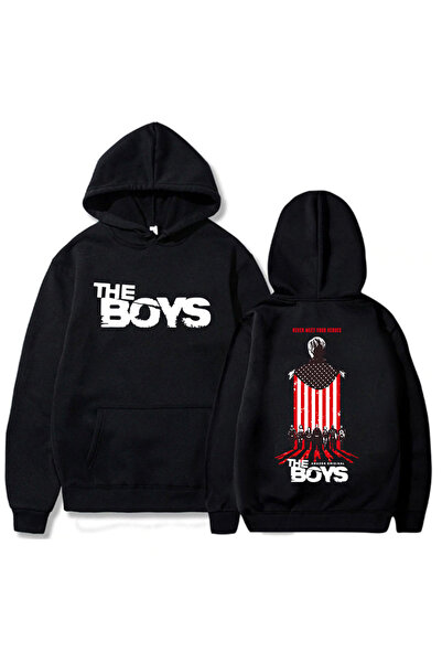 Tarzsokak Μαύρο Unisex The-boys Homelander Φούτερ με κουκούλα με γραφική εκτύ...