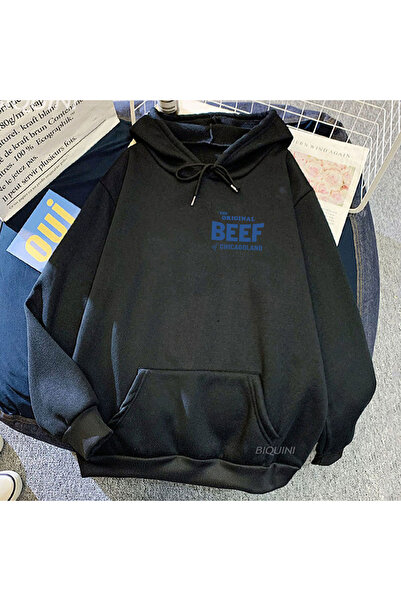 Tarzsokak Черна унисекс блуза с графичен принт от телевизионния сериал „Мечка...