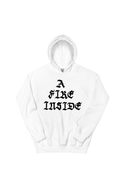 Tarzsokak Hanorac alb unisex A Fire Inside Black Hoodie Faces Ivory AFI Graph...