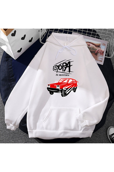 Tarzsokak Λευκό Unisex Rock pa kayaRumba Duo για αστεία γραφική εκτύπωση αυτο...