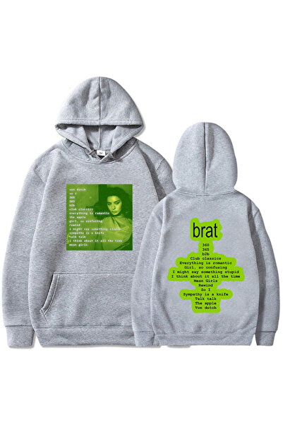 Tarzsokak Сірий унісекс чоловічий одяг Brat Pop музичний виконавець Charli XC...