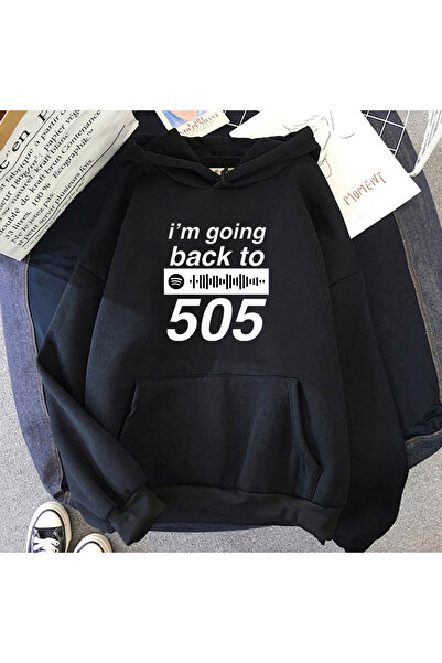 Tarzsokak هوديي مطبوع عليه قرود القطب الشمالي باللون الأسود للجنسين لمحبي Ben...