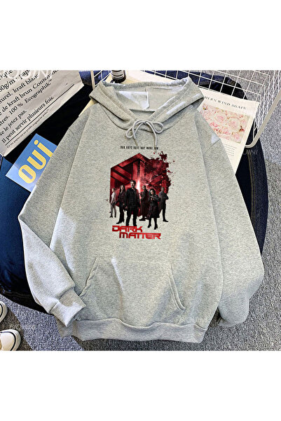 Tarzsokak Grey Unisex Dark Matter Graphic Print pentru seria TV iarnă-toamnă ...