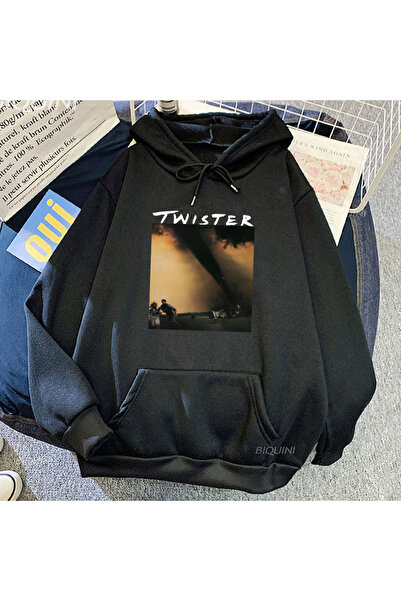 Tarzsokak أسود للجنسين وليس أول هوديي فيلم Tornadeo Twisters Sudaderas Ropa H...