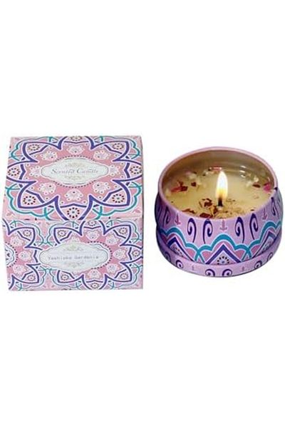 Generic Scented Candles, Luxury Aromatherapy Candles With Dry Flowers, Natural Soy Scented Candles(GARDENIA)