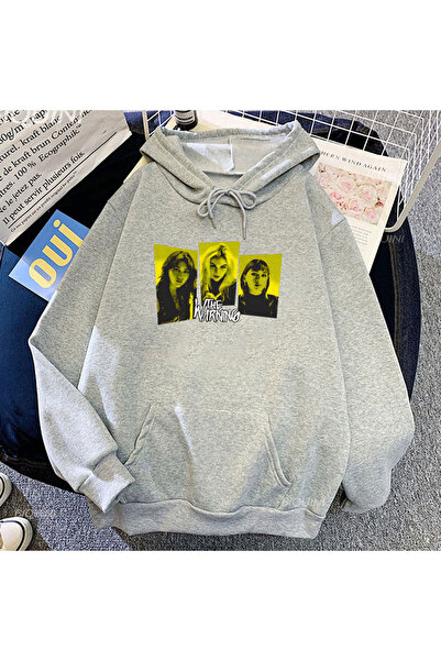 Tarzsokak Hanorace Grafice de Modă Heavy Metal, Gri, Unisex, The Warning Band...