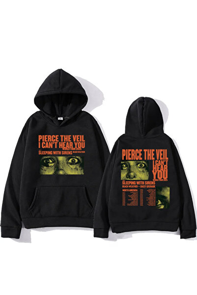 Tarzsokak Hanorace negre unisex Streetwear Pierce The Veil Rock Band I Can't ...