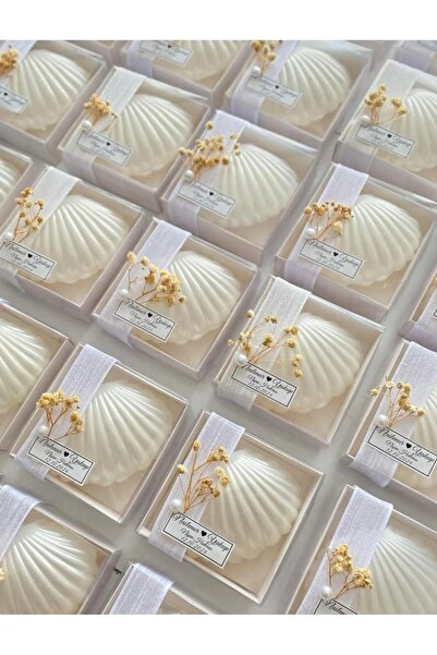 ERSE HOME 10 Adet Kraft Kutulu Hediyelik İstiridye, Düğün, Nişan, Kın, Doğum Günü