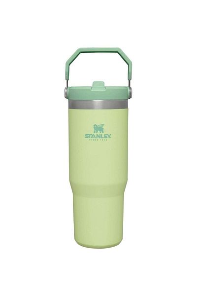 Stanley زجاجة ماء IceFlow Flip Straw مع شفاطة سعة 0.89 لتر - زجاجة حرارية تحافظ على البرودة لأكثر من 12 ساعة