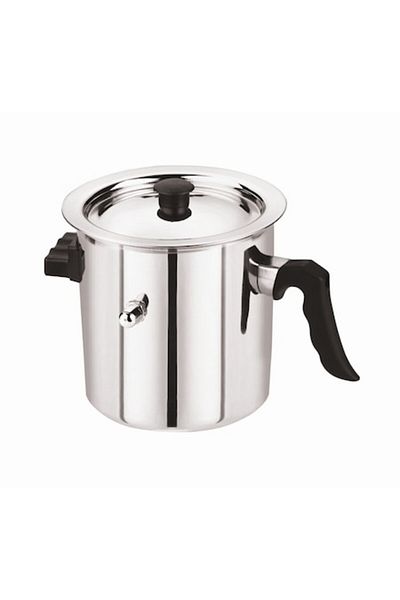OEM Milk Pot with Lid, 2.5 Liters, Double Walls and Whistle - GRUNBERG GR1518