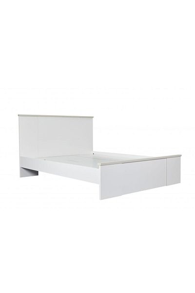 Danube Home Thomas 150x200 Queen Bed - White/Light Oak
