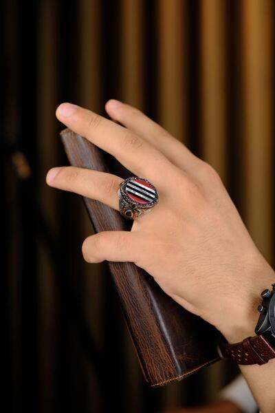 dergah tesbih Şah Serisi El İşçiliği 925 Ayar Gümüş Yüzük