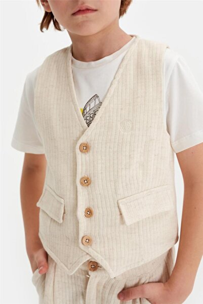 Nebbati Boy Beige Vest