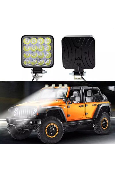 MasterLED SMD LED floodlight 48W, offroad car, 12/24V, 4800 lumens, aluminum housing, IP67