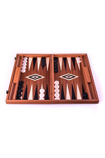 Manopoulos Set joc table/backgammon – lemn de trandafir – nod inlaid– 48 x 60 cm