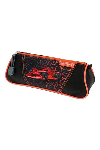 Herlitz Necesar mecanic triunghiular, culoare multicoloră, material textil, dimensiuni 22,5x9x7,7 cm