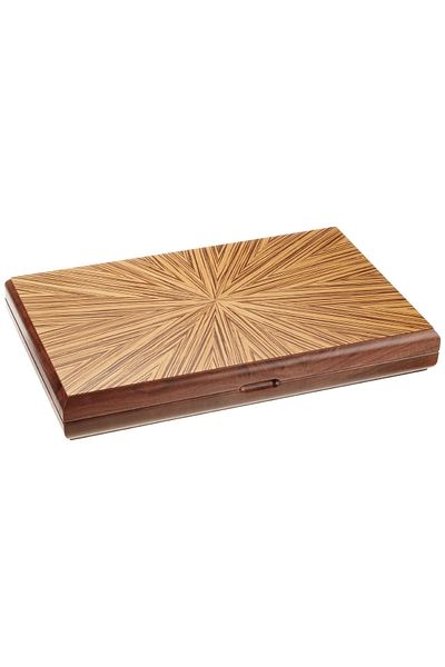 Germania Backgammon / backgammon game set - Mykonos rubber tree wood - 49x60 cm