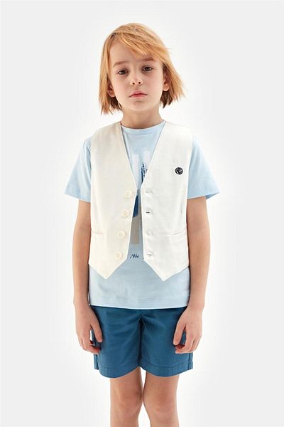 Nebbati Boy Ecru Vest