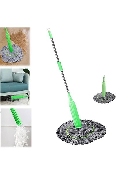 OEM Mop LUNA LUX 2 în 1 din microfibră cu uscător automat – 45 x 134 cm