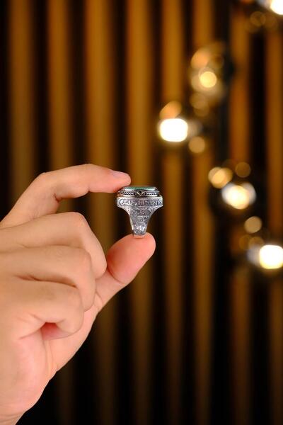 dergah tesbih Hilton Serisi El İşçiliği 925 Ayar Gümüş Yüzük