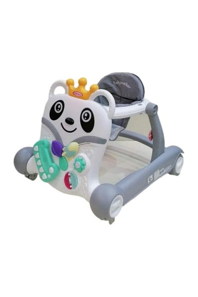 rexa مشاية أطفال بتصميم وجه باندا وألعاب نشاط