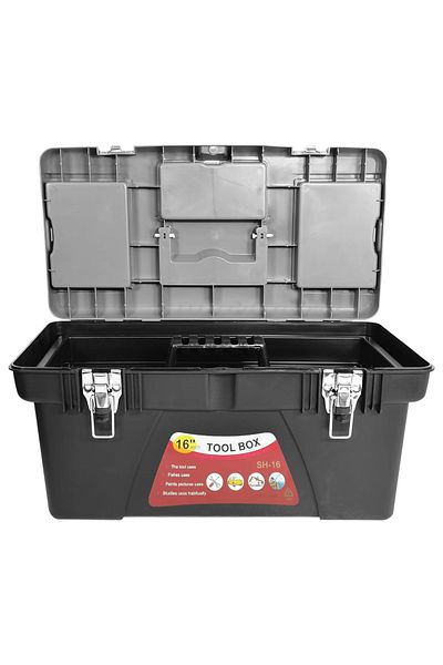 Generic Multi-Use Toolbox 16-inch Essential For Home, Outdoor and Fishing Box 41x20x16cm SH16