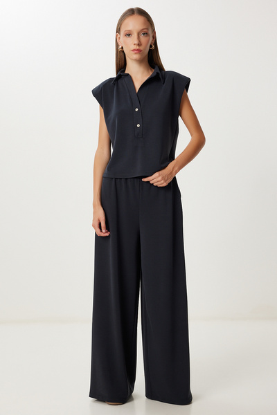 Lovelyİstanbul Σετ με επένδυση Modal Bottom-Top LDM0007 ANTHRACITE