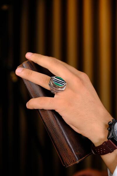 dergah tesbih Hilton Serisi El İşçiliği 925 Ayar Gümüş Yüzük