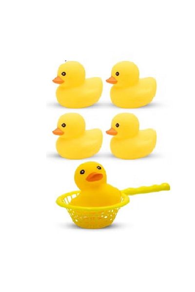 rexa 10-Piece Floating Duck Bath Toy Set with Scoop – Fun Water Play for Kids