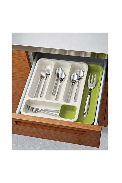 LIXADA منظم أدراج المطبخ أبيض/أخضر