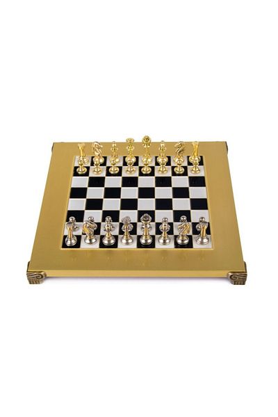 Manopoulos Staunton Metal Chess Set and Pieces