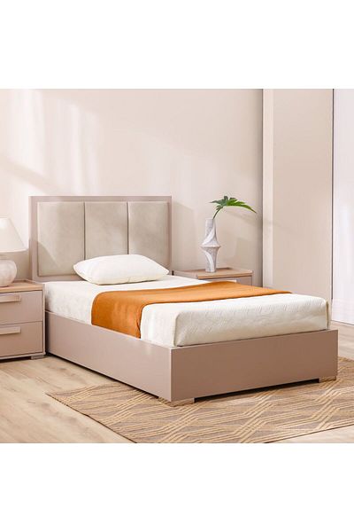 Danube Home Cardano 120x200 Single Bed - Champagne L210.7xW128xH120cm
