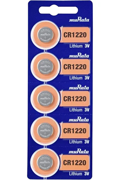 MURATA CR 1220 Lithium Battery 3V - Pack of 5