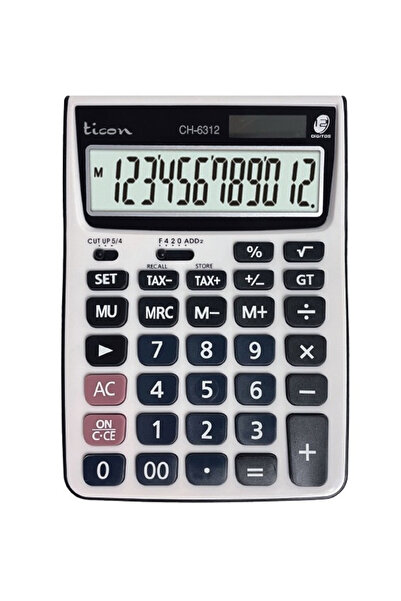 Dağtaş Kırtasiye Ticon CH-6312 Hesap Makinesi 12 Haneli