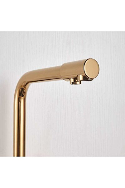 CasaVie Baterie bucatarie cu 3 cai pentru filtru de purificare, auriu, cod 1471