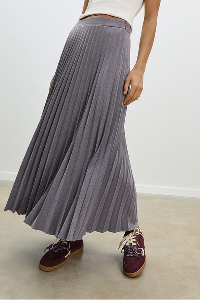 Stradivarius Pleated midi skirt