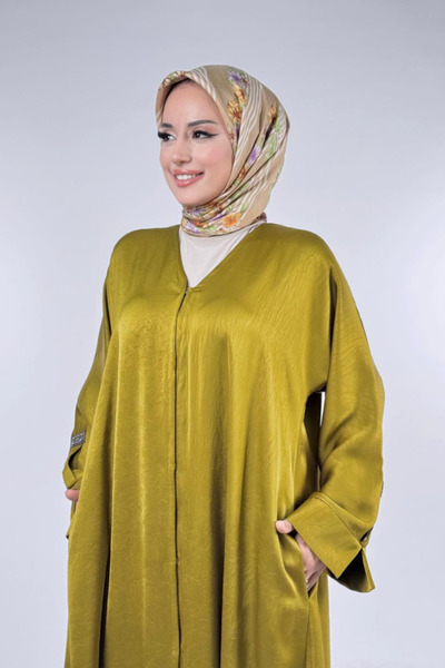 Bym Fashion Snap Button Ferace 70023 Oil Green