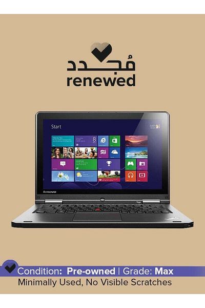 LENOVO Pre-Owned ThinkPad S1 Yoga 12.5-inch Intel Core i5 4th Gen 8 GB 256 GB Black Windows