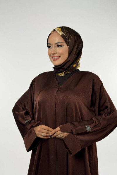 Bym Fashion Snap Button Ferace 70023 Brown