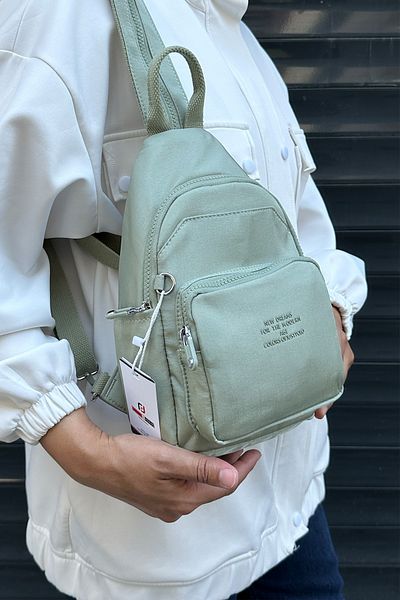 Just Polo Imported Clinker Fabric Unisex Backpack and Chest Bag