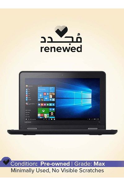 LENOVO Pre-Owned Thinkpad Yoga 11e 2013 11.6-inch Intel Celeron 1st Gen 4 GB 128 GB Black Windows