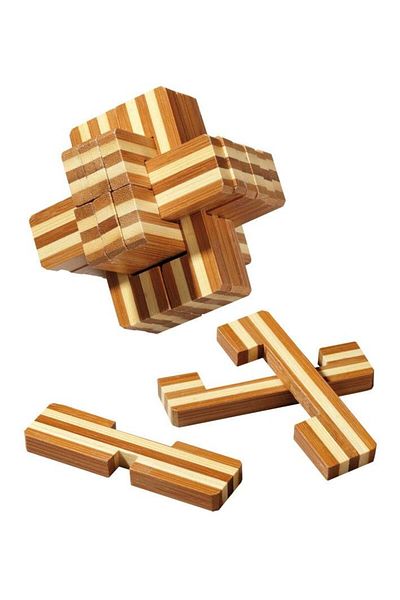 Philos Puzzle 3D lemn - Devils Knot, Bambus