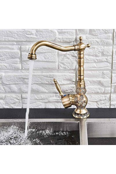 CasaVie Baterie lavoar/bucatarie retro, inalta, cu montare pe chiuveta sau blat, cod 1320