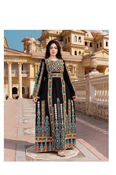 AFandina Saudi jalabiya with royal embroidery