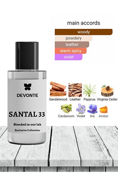 Devonte International سانتال 33 - يدوم طويلاً - للرجال والنساء - 100 مل