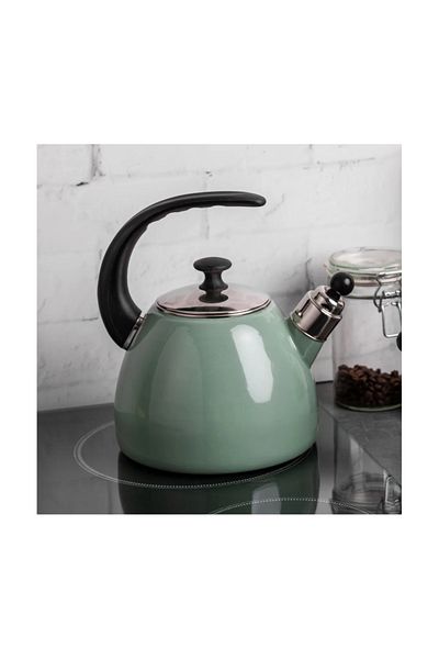 ALTOM DESIGN Fierbător emailat verde Belbina, 2,5 litri
