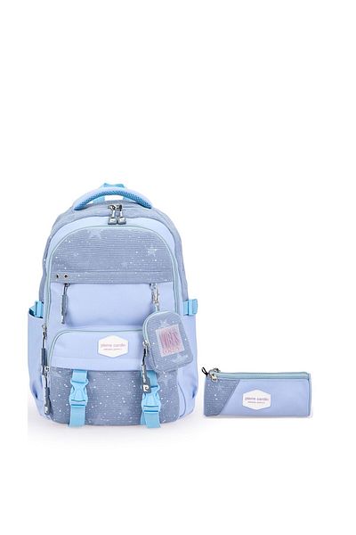Pierre Cardin Унисекс комплект ученически чанти Pcset07pc240600-син