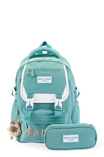 Pierre Cardin Унисекс комплект ученически чанти Pcset07pc1111802-зелен