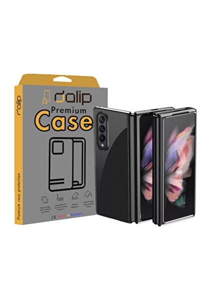 dalip Husa pentru Samsung Galaxy Z Fold 5G, PerfectView, Termoplastic, Transparent-Negru